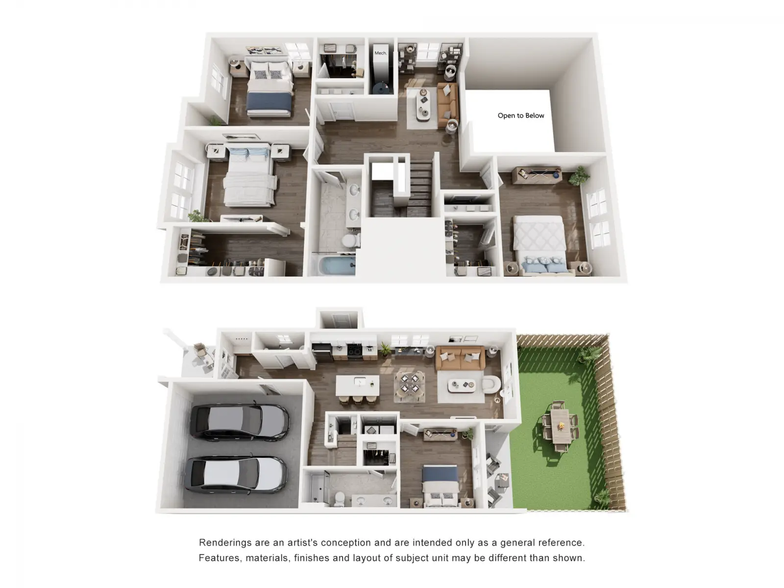 apartment floor plan at Theory Ithaca, Cornell off campus housing